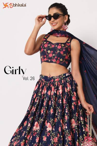 Girly Vol 26 By Shubhkala Designer Partywear Lehenga Choli Collection